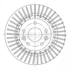 BORG & BECK bbd5363 -  Тормозной диск